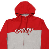 Oakley Spellout Hoodie - 2XL Block Colour Cotton