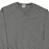 Lacoste Jumper - XL Grey Cotton