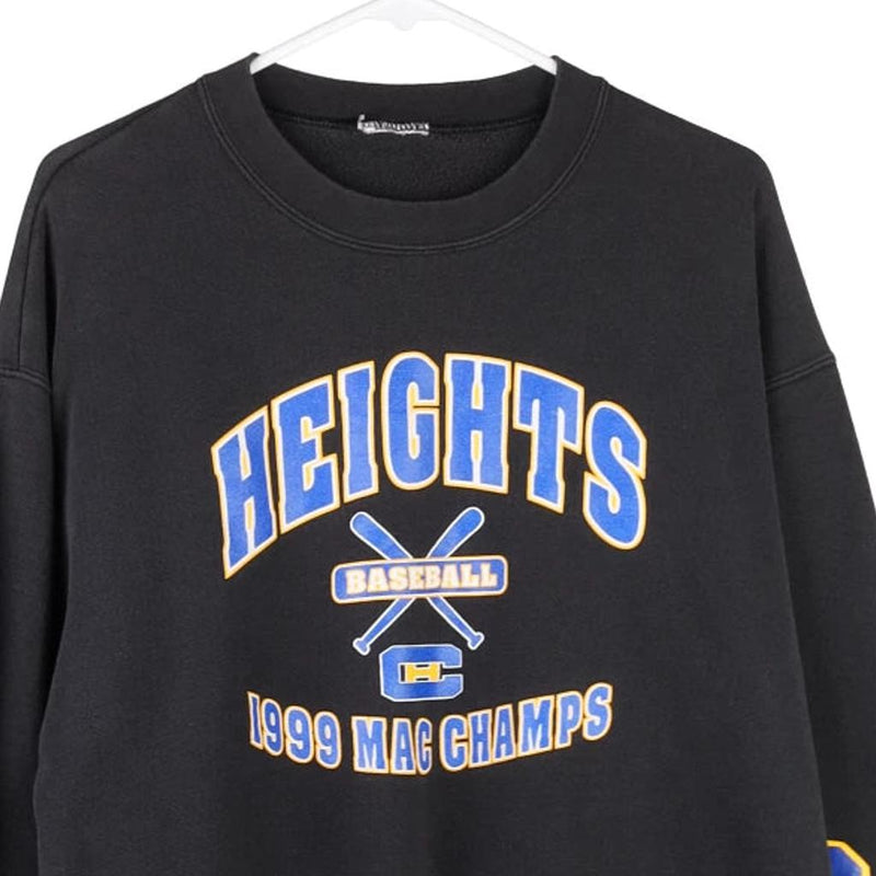 Heights Baseball Unbranded Sweatshirt - Medium Black Cotton Blend