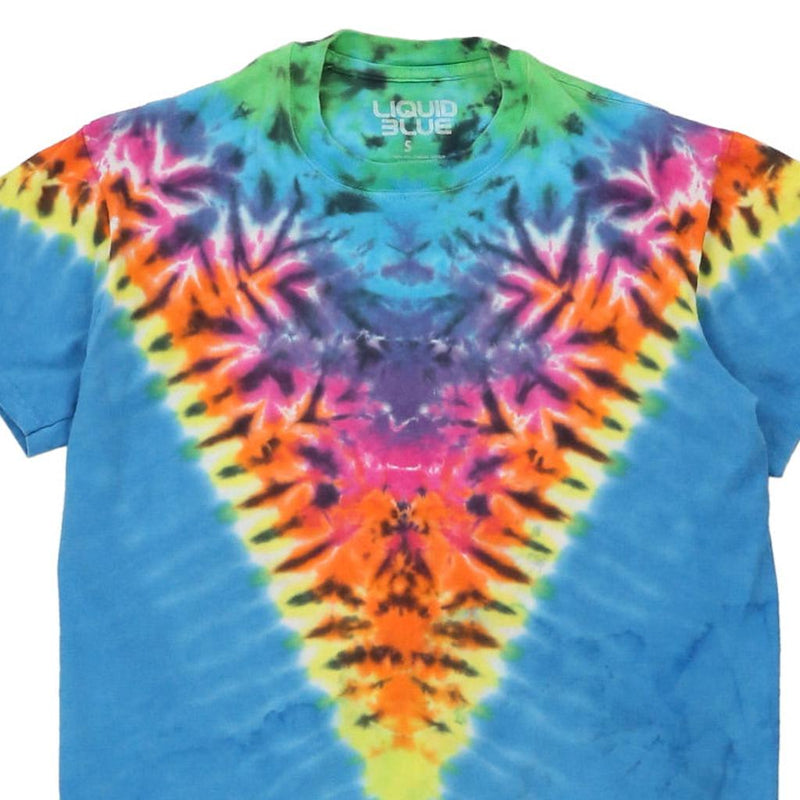 Liquid Blue Tie-Dye T-Shirt - Small Multicoloured Cotton