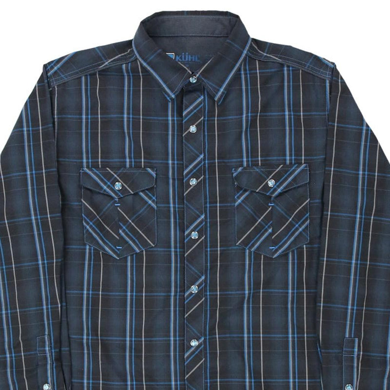 Kuhl Checked Shirt - Medium Navy Cotton