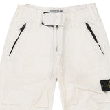 Age 3 Stone Island Shorts - 22W 9L White Cotton