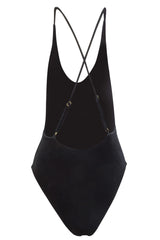 Zoe Velvet One Piece Black