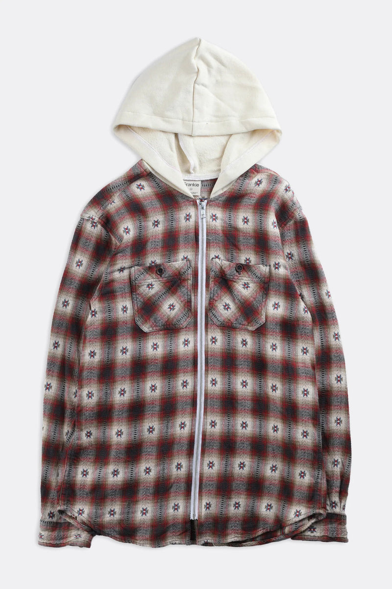 Unisex Hooded Flannel - Women-XS, Men-XXS