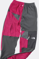 Rework Unisex North Face Patchwork Fleece Pant - XS