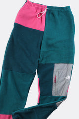 Rework Unisex North Face Patchwork Fleece Pant - S