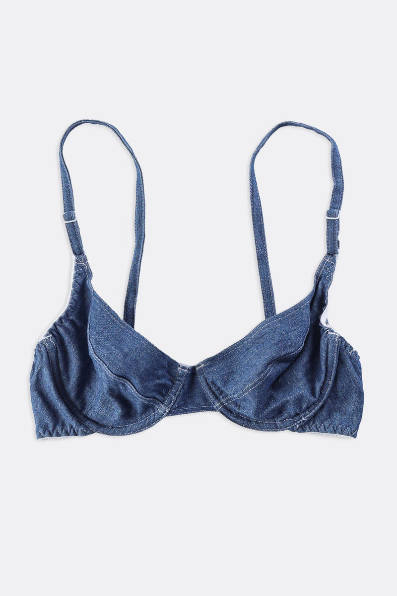 Vintage Denim Bra Top