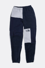 Unisex Rework North Face Patchwork Sweatpants - Women-S, Men-XS