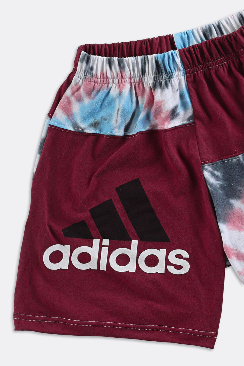 Unisex Rework Adidas Patchwork Tee Shorts - Women-XS, Men-XXS