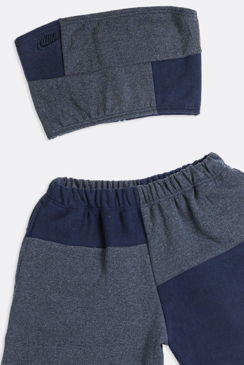 Rework Nike Patchwork Sweatshorts Set - S