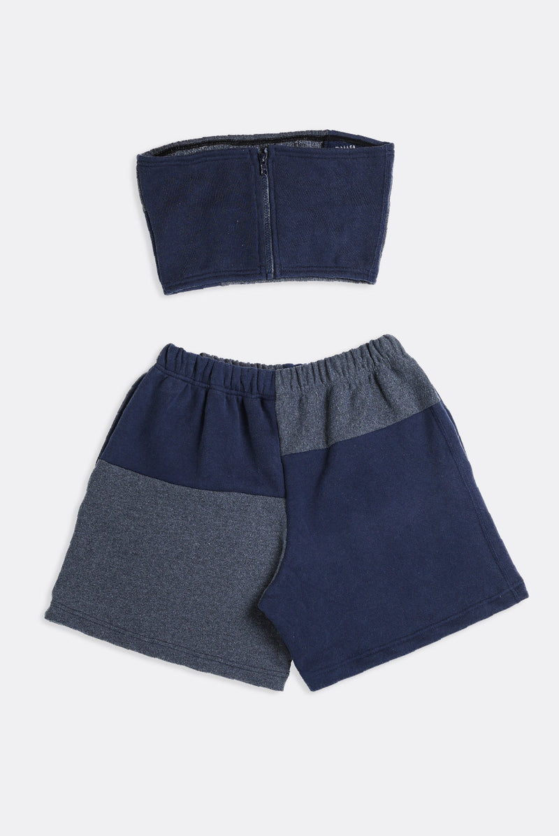 Rework Nike Patchwork Sweatshorts Set - S