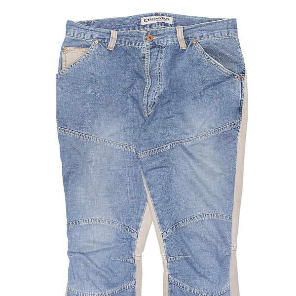KENVELO Blue Denim Slim Tapered Jeans Mens W31 L26