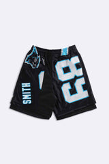 Rework Unisex Panthers NFL Jersey Shorts - Women-S, Men-XS