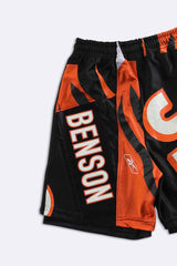 Rework Unisex Bengals NFL Jersey Shorts - Women-S, Men-XS