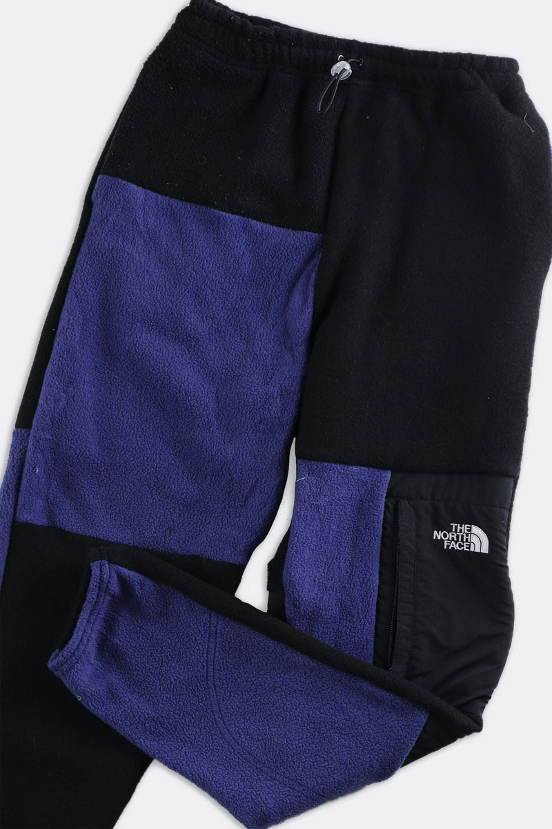 Rework Unisex North Face Patchwork Fleece Pant - Women-XS