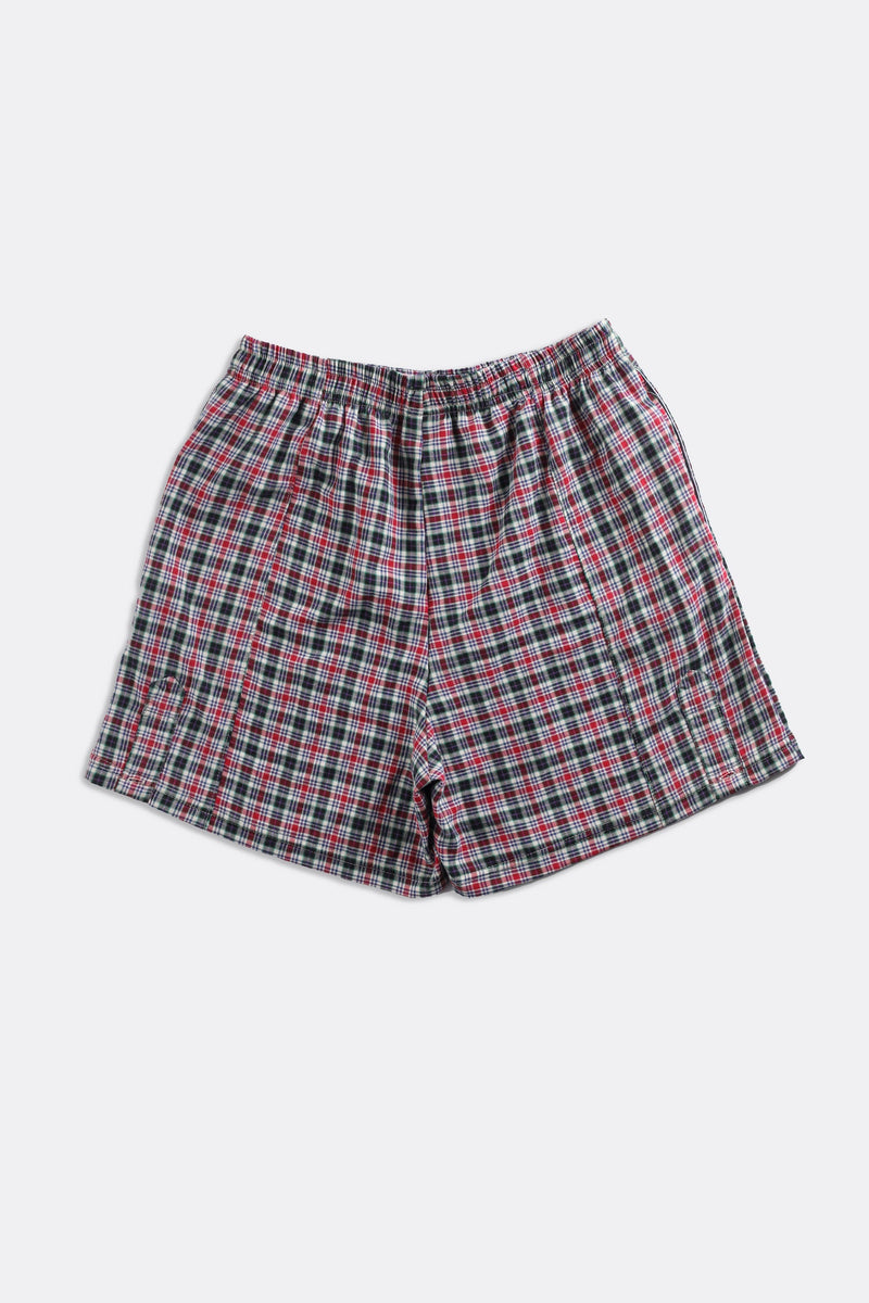 Unisex Rework Oxford Boxer Shorts - Women-M, Men-S