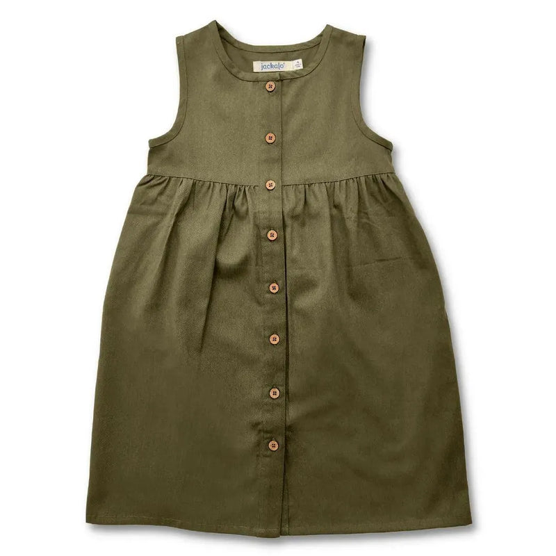 Jo Dress - Dark Olive - Sample - Sizes 4, 8