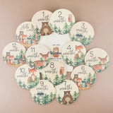 Woodland Baby Milestone Cards