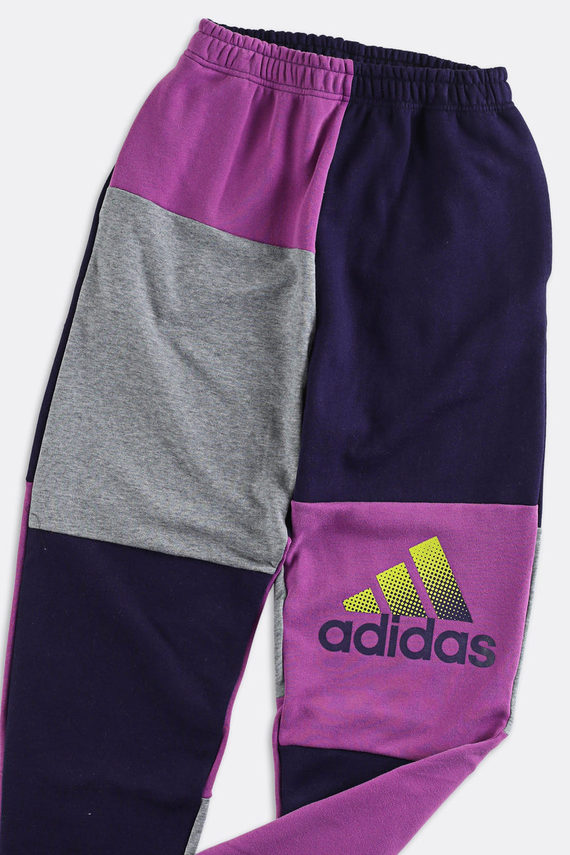 Rework Unisex Adidas Patchwork Sweatpant - Women-XS, Men-XXS