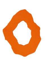 3D Printed Concentric Bangle in Orange