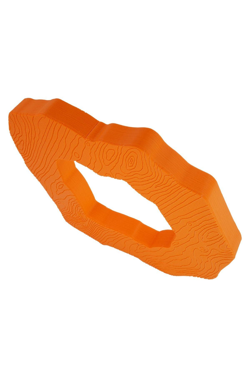 3D Printed Concentric Bangle in Orange