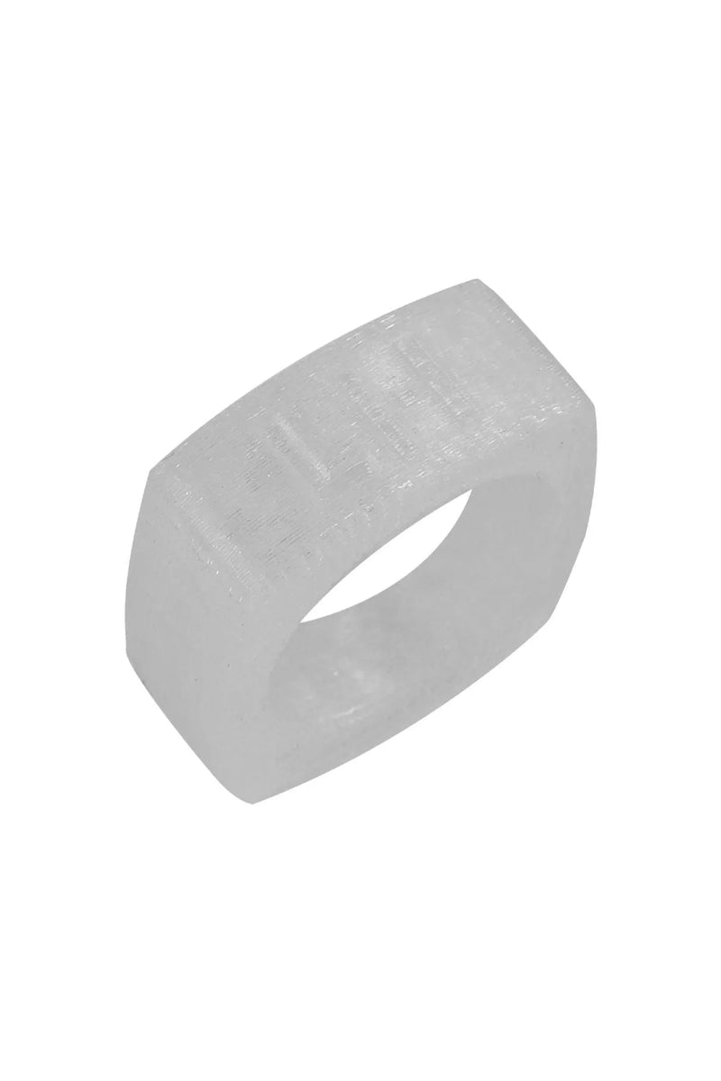 Love Hero 3D Printed Logo Ring in Crystal Clear