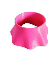 3D Printed Ruffle Cuff in Pink