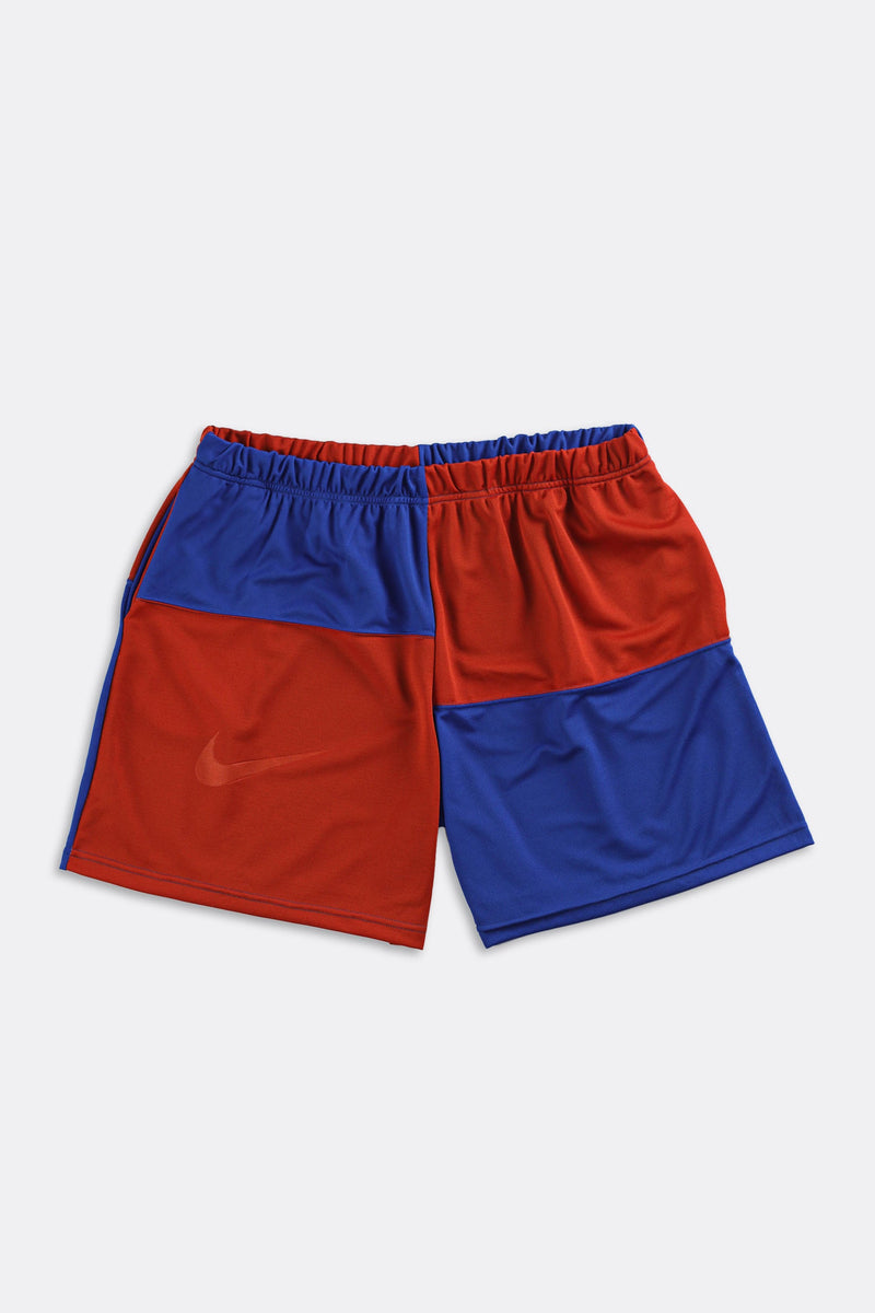 Rework Nike Patchwork Tee Shorts - Women-XXXL, Men-XXL