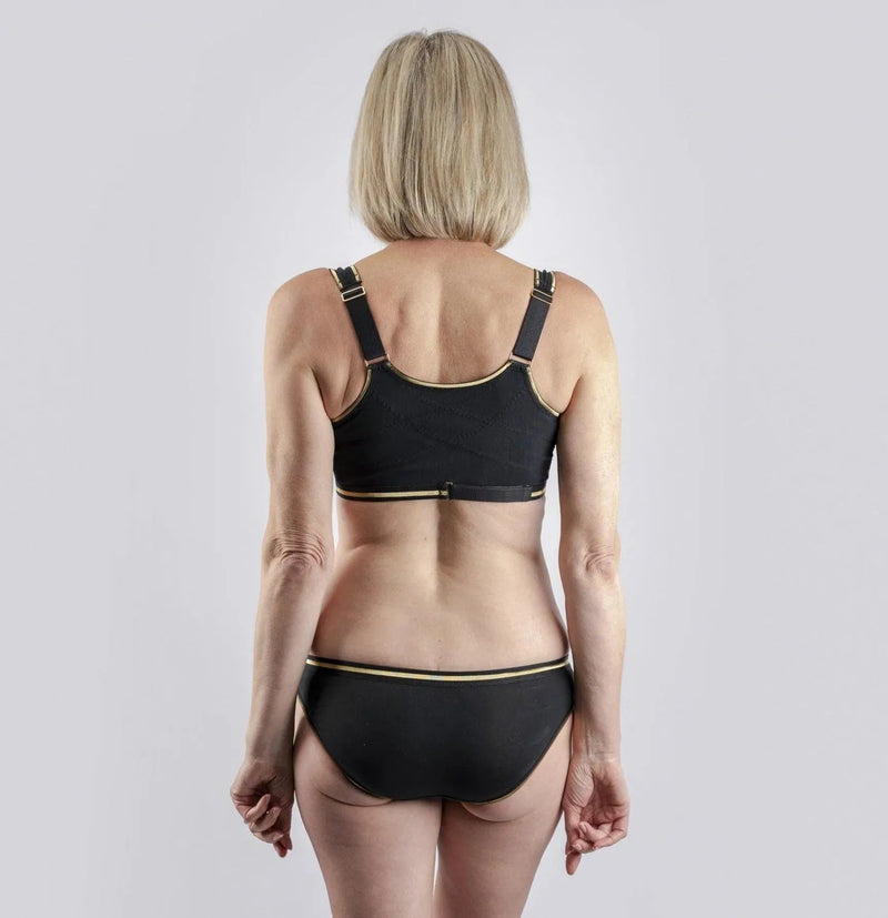 Dynamic Back Support Front Closure Cotton & Silk Sports Bra