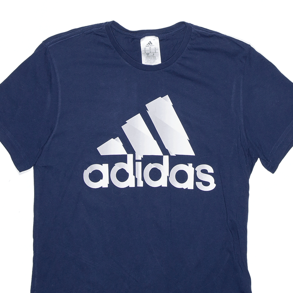 ADIDAS Sports Blue Short Sleeve T-Shirt Mens S