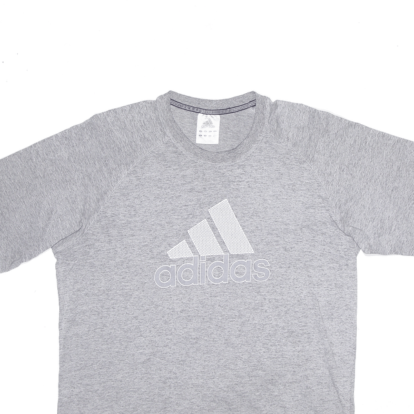 ADIDAS Sports Grey Short Sleeve T-Shirt Mens L