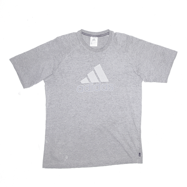 ADIDAS Sports Grey Short Sleeve T-Shirt Mens L