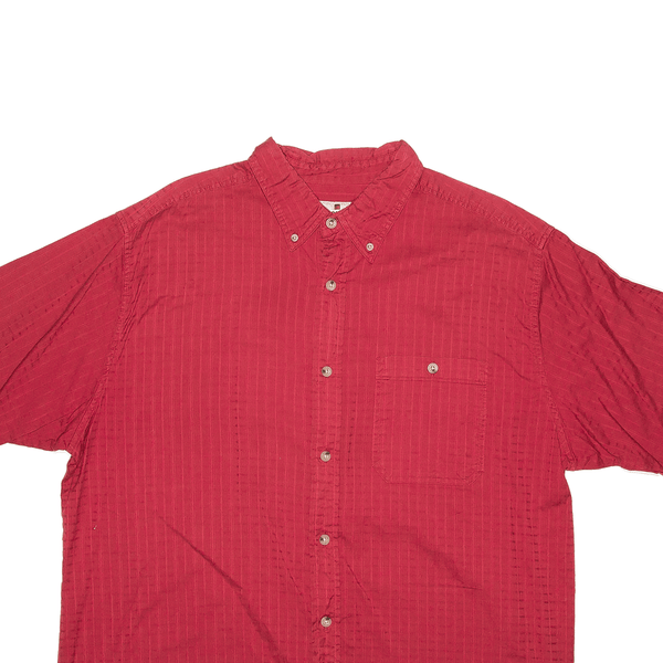 WOOLRICH Red Check Short Sleeve Shirt Mens XL