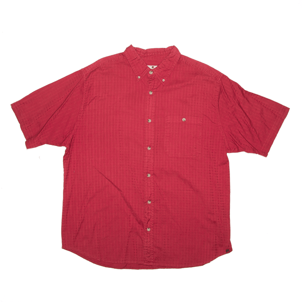 WOOLRICH Red Check Short Sleeve Shirt Mens XL