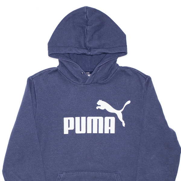 PUMA Sports Blue Pullover Hoodie Mens S