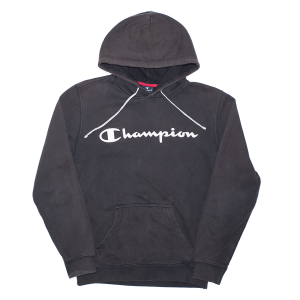 CHAMPION Sports Black Pullover Hoodie Mens S
