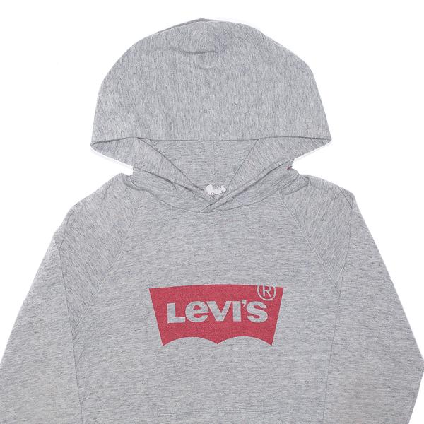 LEVI'S Grey Pullover Hoodie Mens S
