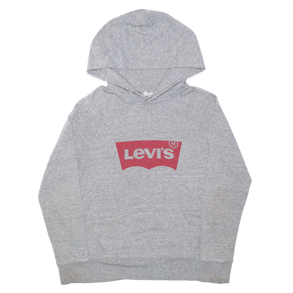 LEVI'S Grey Pullover Hoodie Mens S