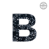 SWAROVSKI® 不干胶贴纸“B” - 黑色