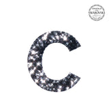 SWAROVSKI® ADHESIVE STICKER "C" - BLACK