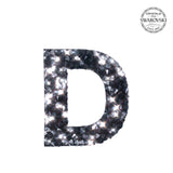 SWAROVSKI® 不干胶贴纸“D” - 黑色