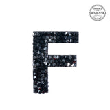 SWAROVSKI® ADHESIVE STICKER "F" - BLACK