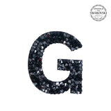 SWAROVSKI® ADHESIVE STICKER "G" - BLACK