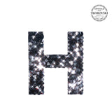 SWAROVSKI® 不干胶贴纸“H” - 黑色