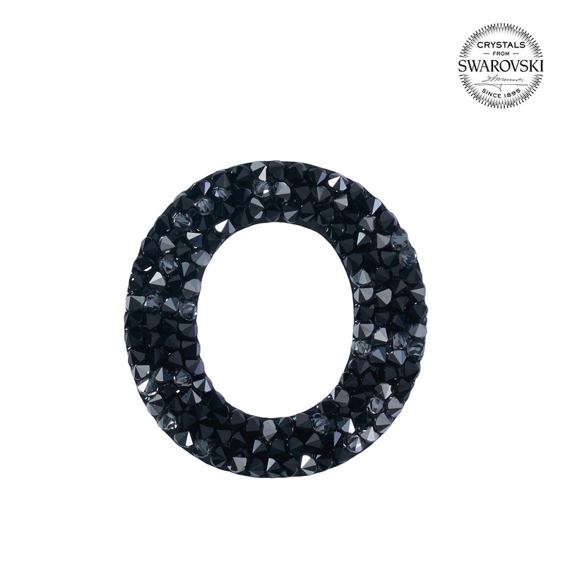 SWAROVSKI® ADHESIVE STICKER "O" - BLACK