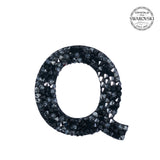 SWAROVSKI® ADHESIVE STICKER "Q" - BLACK