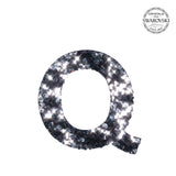 SWAROVSKI® ADHESIVE STICKER "Q" - BLACK