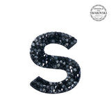 SWAROVSKI® ADHESIVE STICKER "S" - BLACK