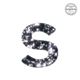 SWAROVSKI® ADHESIVE STICKER "S" - BLACK