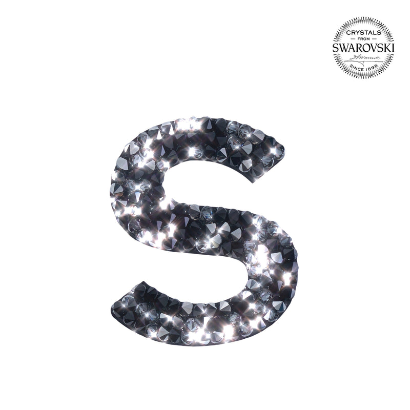 SWAROVSKI® 不干胶贴纸“S” - 黑色